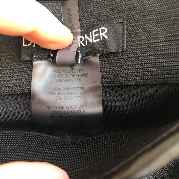 David Lerner Faux Leather Basic Black Leggings - Picture 5 of 8